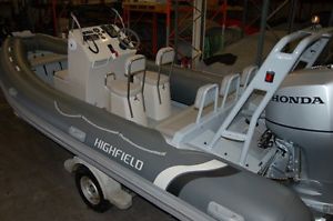 HIGHFIELD OM  590 RIB BOAT WITH HONDA 135HP OUTBOARD MOTOR, OPTIONAL TRAILER