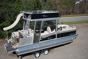 2016 -Funship-New triple tube  25 ft Vista Entertainer pontoon boat with slide-