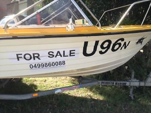 Fibreglass 4.42mtr, TOHATSU 2013 70hp 2stroke (20hrs)  BROOKER trailer 2009