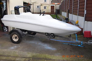 SMALL SPEEDBOAT WITH TRAILER JETSKI Speed Boat,  Outboard