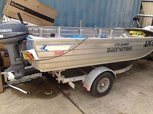 3.75m Aluminium Ally-craft Runabout Boat & Trailer