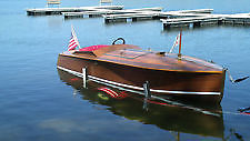 Hacker design modern build runabout similar to Chris Craft