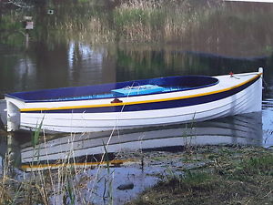 classic wooden clinker boat