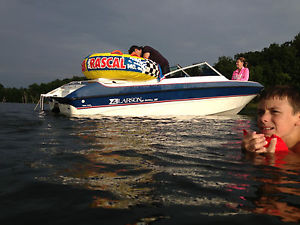 Ski Boat - 1991 Larson All American 190 Cuddy - White/Blue