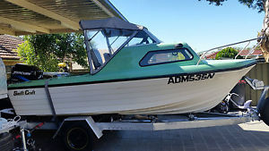 HALF CABIN FISHING BOAT 16 FT WITH BRAND NEW 90HP MERCURY ONLY DONE 26 HOURS