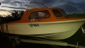 15 foot half cab boat