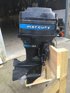 50HP MERCURY BLUEBAND OUTBOARD BOAT ENGINE INCLUDING REMOTES SHORT SHAFT