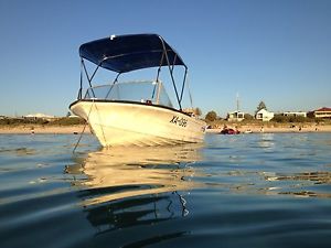 Quintrex FishAbout Aluminium Tinnie Tinny Registered Boat & Trailer Fishing 4.3m