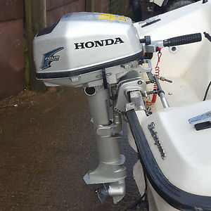 honda 5hp boat outboard engine tender rib standard shaft hardly used 2009