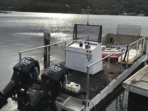 pontoon, punt, bbq boat with a difference