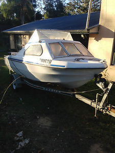 16 Foot half Cabin boat