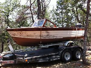 Classic All Original Thompson Wooden Boat