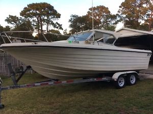 1978 XMP Cuddy Cabin 23' Boat (needs motor) & Galvanized Trailer