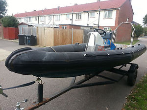 5m rib and trailer