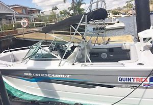 Quintrex 6.1 Cruiseabout 2014 Alluminium Boat As New