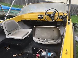 Fiberglass runabout & fishing boat