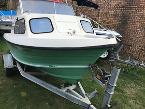 15FT Half Cabin With Trailer (NO MOTOR) SELLING CHEAP AS IT NEEDS TO GO QUICK.