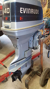 evinrude outboard boat engine fishing boat