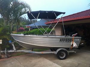 4.1 meter aluminium boat with 40 HP mercury motor
