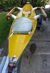 Trimaran/Kayak 3 Seater Powered by 4HP Mercury outboard with Trailer