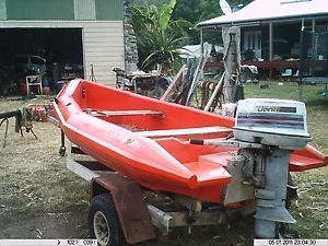Poly Twin Hull, Double Skin Boat with 25HP Johnson