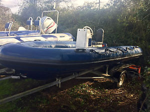 4.5m Tornado RIB with trailer – project - transom requires attention