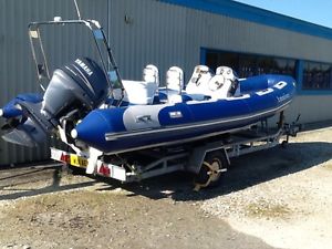 AVON 6 METRE RIB POWER BOAT WITH 115HP 4 STROKE YAMAHA OUTBOARD