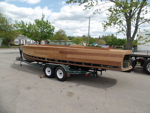 1926 HACKER DESIGN, ALBANY TRIPLE COCKPIT.  EXTREMELY RARE BOAT. ALL NEW WOOD