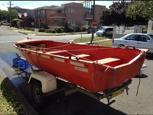 14 FOOT ALUMINIUM TINNIE WITH TRAILER MAKE ME AN OFFER