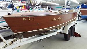 1959 CHRIS CRAFT SPORTSMAN WOODY,  TRAILER, 283 MOTOR