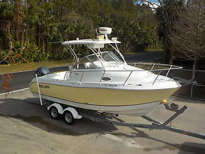 2006 POLAR 2300 WALK AROUND OFFSHORE CUDDY FISHING BOAT YAMAHA 4-STROKE 250HP WA