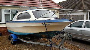 18ft Shetland Family 4 Fishing Boat with Outboard and Snipe Roller Trailer