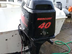 40hp 2 stroke mercury short shaft electric start 4 inflatable rib dory speedboat