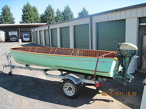 1941 PENN YAN 14' TRAIL BOAT SCOTT ATWATER 10 HP TRAILER