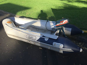 3m 10' RIB dinghy runabout tender 3.5hp tohatsu outboard rowboat inflatable