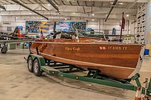 1930 22 foot Chris Craft Triple Cockpit Runabout w/ Trailer