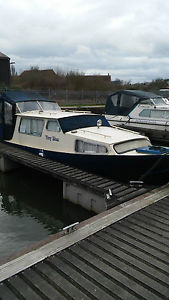 23 ft river canal boat cabin cruiser dutch barge