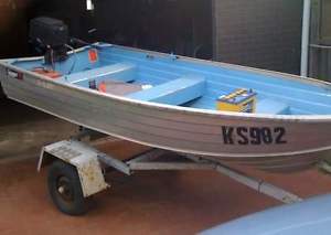 3m Savage Tinny with Mercury 7.5HP Outboard