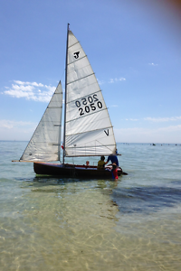 Gwen 12 + Trailer Dinghy Moonee  Ponds Yacht Sail Boat timber wood not mirror
