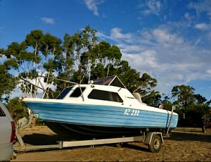 4.8m half cab fishing boat