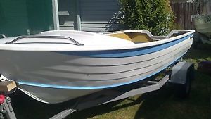 Nice 12ft boat trailer and motor