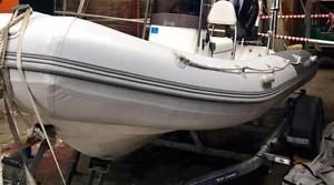 Europa Sport R420 Rib Boat with Road trailer