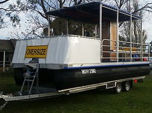 Pontoon boat fishing charter houseboat bbq party river cruising 2d amsa survey
