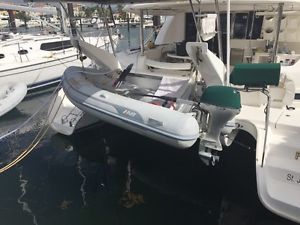 10’ 6” AB Inflatable Dinghy aluminum hull model 10AL 20 HP 4 stroke Honda engine