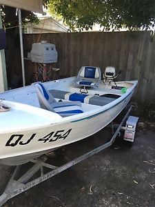 12ft Savage Gull Tinny excellent condition with 6hp Johnson motor