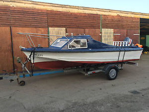 SHETLAND 18 FT DAY BOAT FISHING BOAT 70 HP YAMAHA OUTBOARD WITH TRAILER