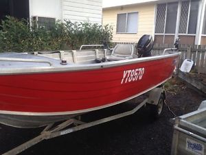 4.2 Quintrex dory with 25hp mercury