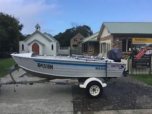 Quintex 4.2 wide body dory 40hp mercury