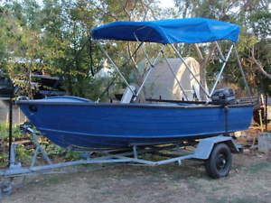 Savage 12 foot Tinny fishing boat fantastic condition .Castlemaine. reg till Nov
