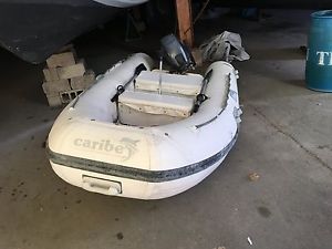 CARIBE RIGID BOTTOM INFLATALBE WITH 15HP YAMAHA OUTBOARD
